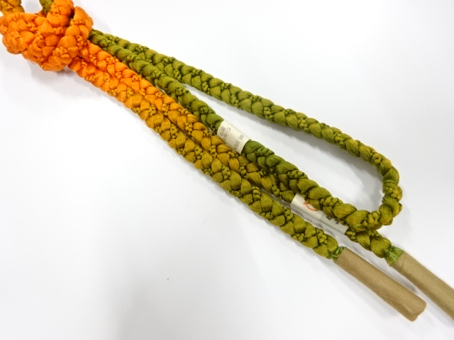 未使用品　正絹　手組帯締め